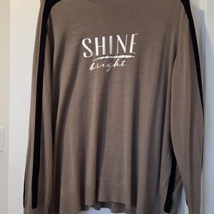 Shine Bright Long Sleeve Top - Brown